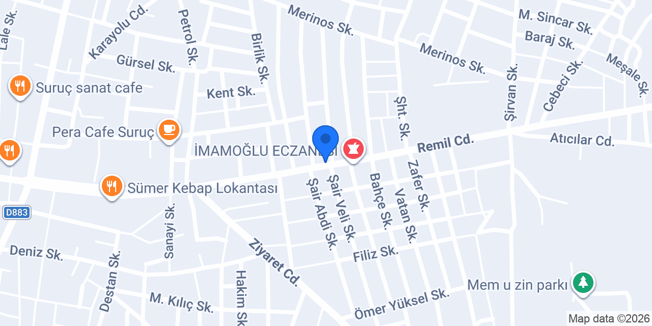 Damla Mobilya konumu