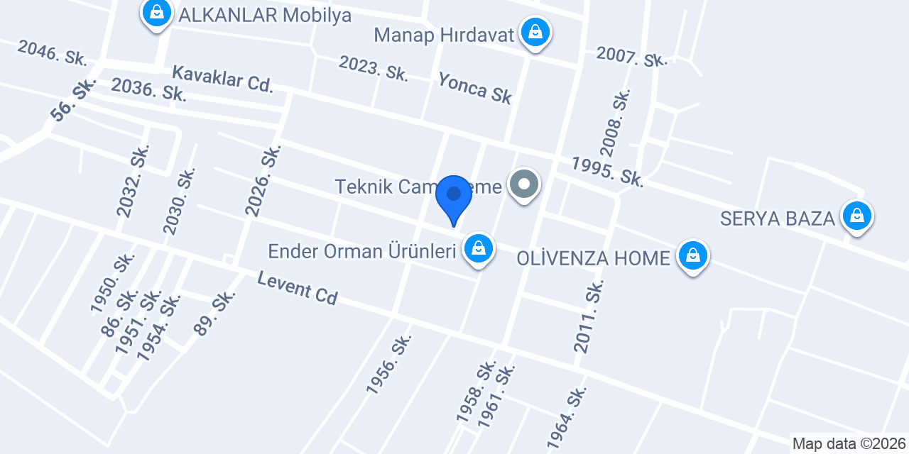 Merve Mobilya konumu