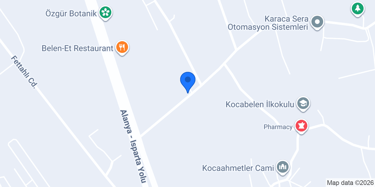 Sef Tarım A.Ş. konumu