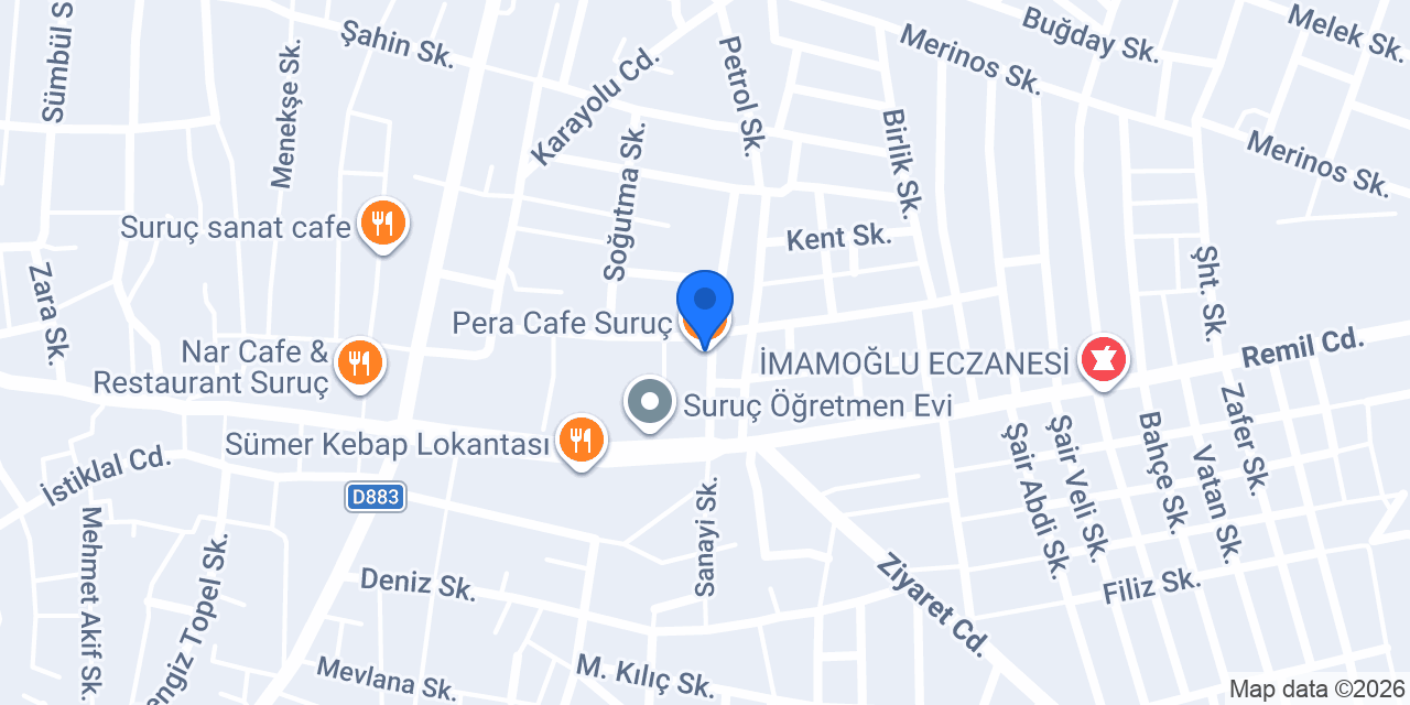 Pera Cafe konumu