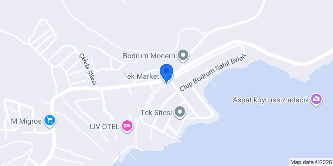 Tek Market konumu