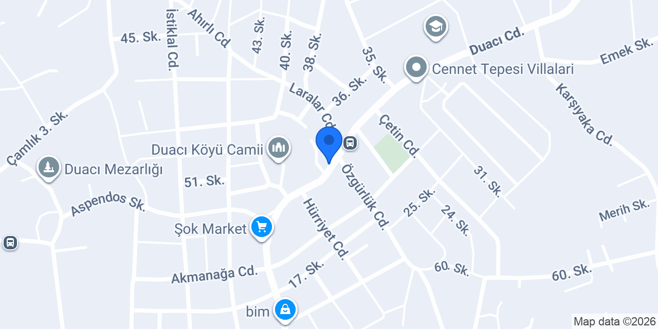 Hanımeli Çibörek konumu