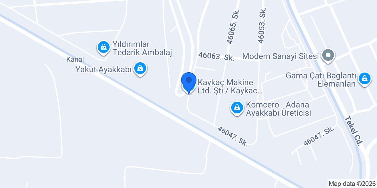 Kaykaç Makine Ltd. Şti / Kaykac Machinery Ltd. Co. konumu