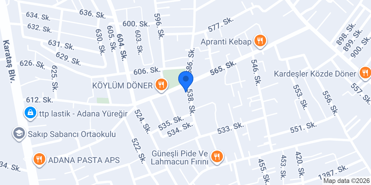 Yamaçlı Aile Sağlık Merkezi konumu