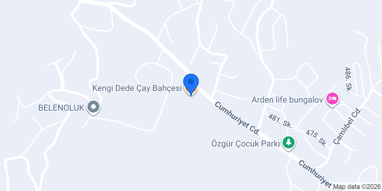 Kengi Dede Çay Bahçesi konumu
