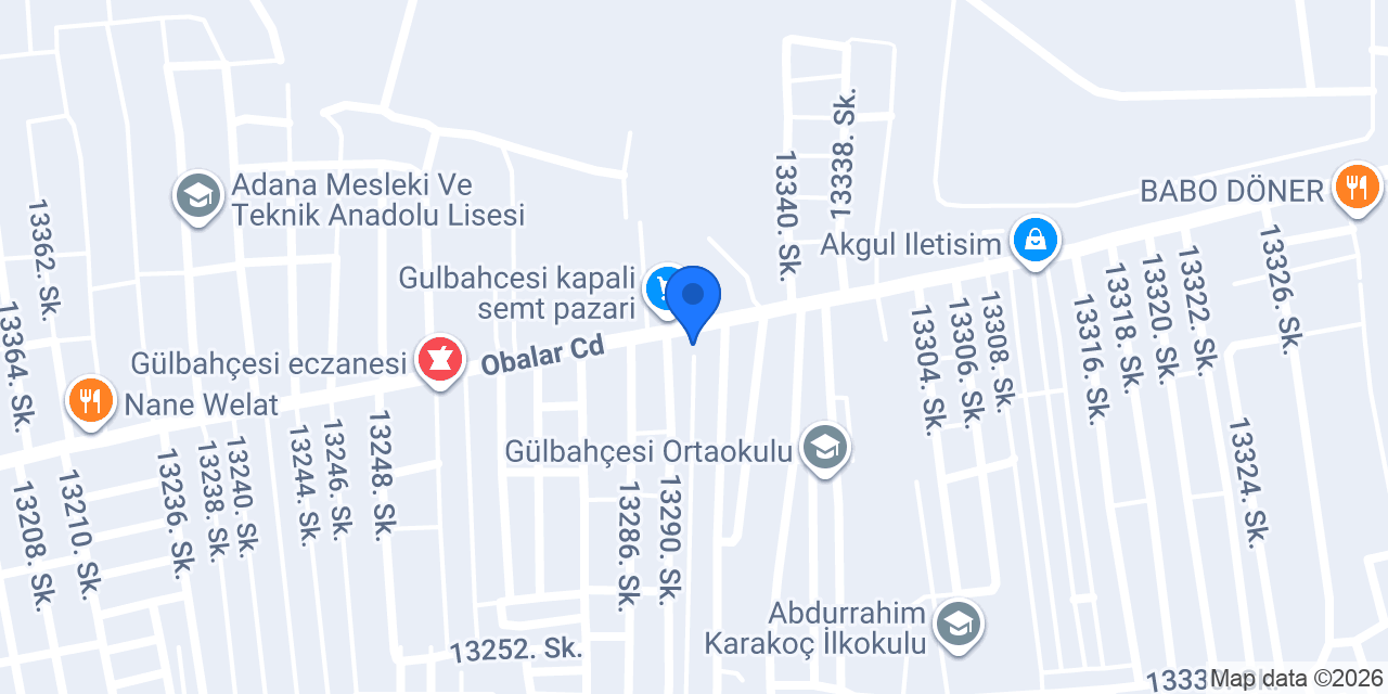 Meşhur Seyit Döner Salonu konumu