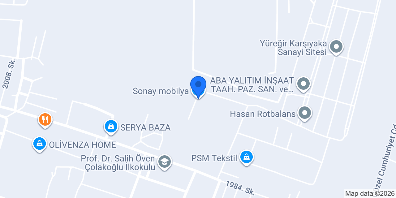 Sonay mobilya konumu