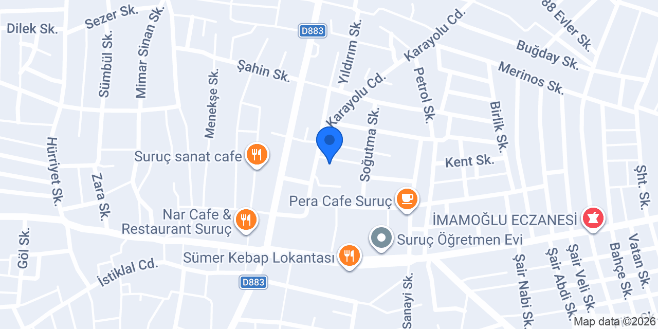 Orontes cafe konumu