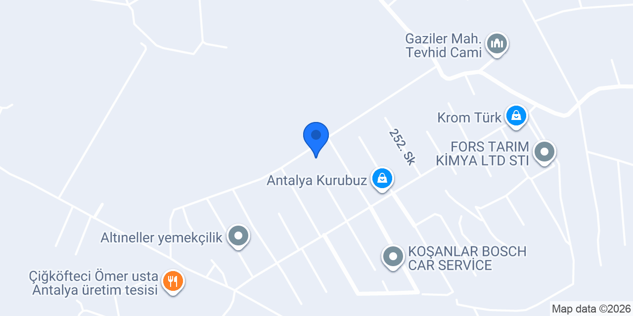 Biofarm Tarım konumu