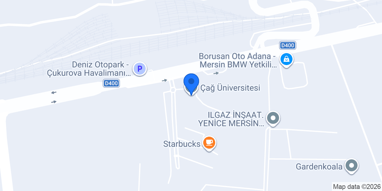 Çağ Üniversitesi konumu