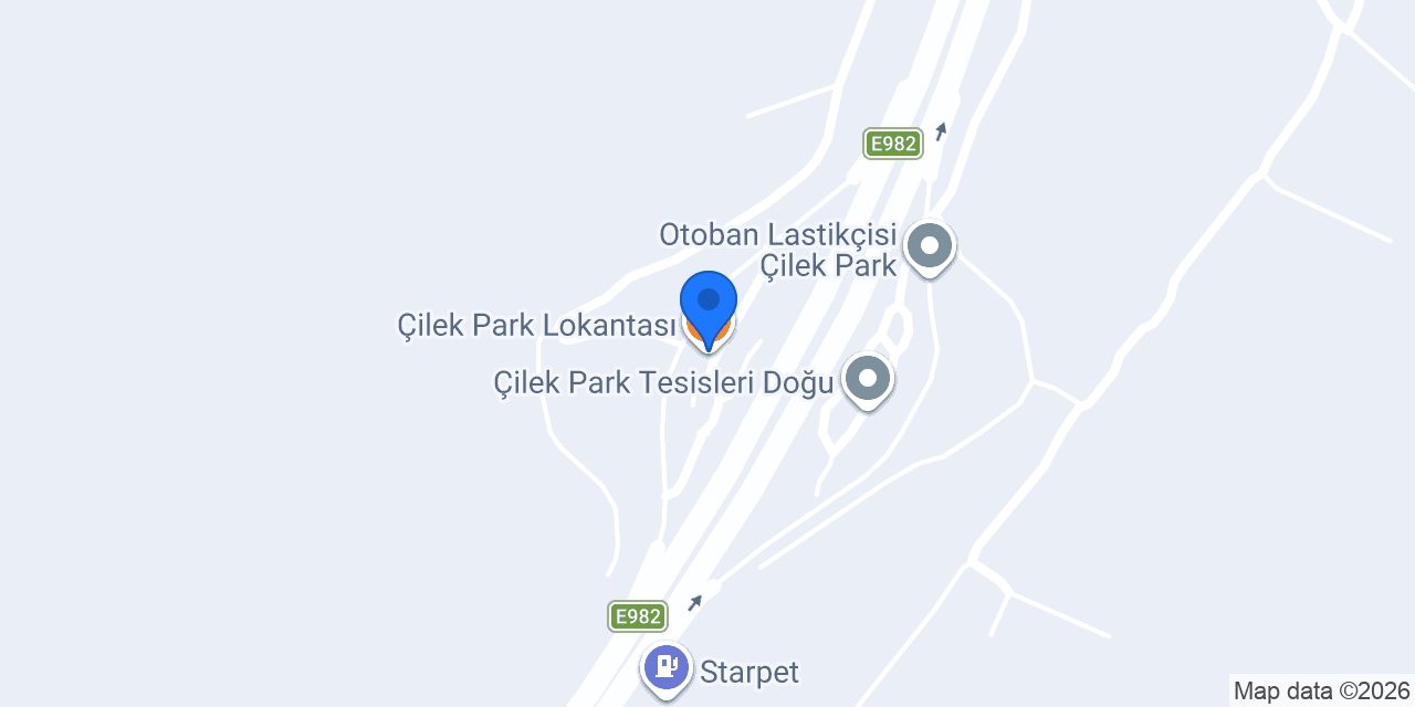 Çilek park tesisleri konumu