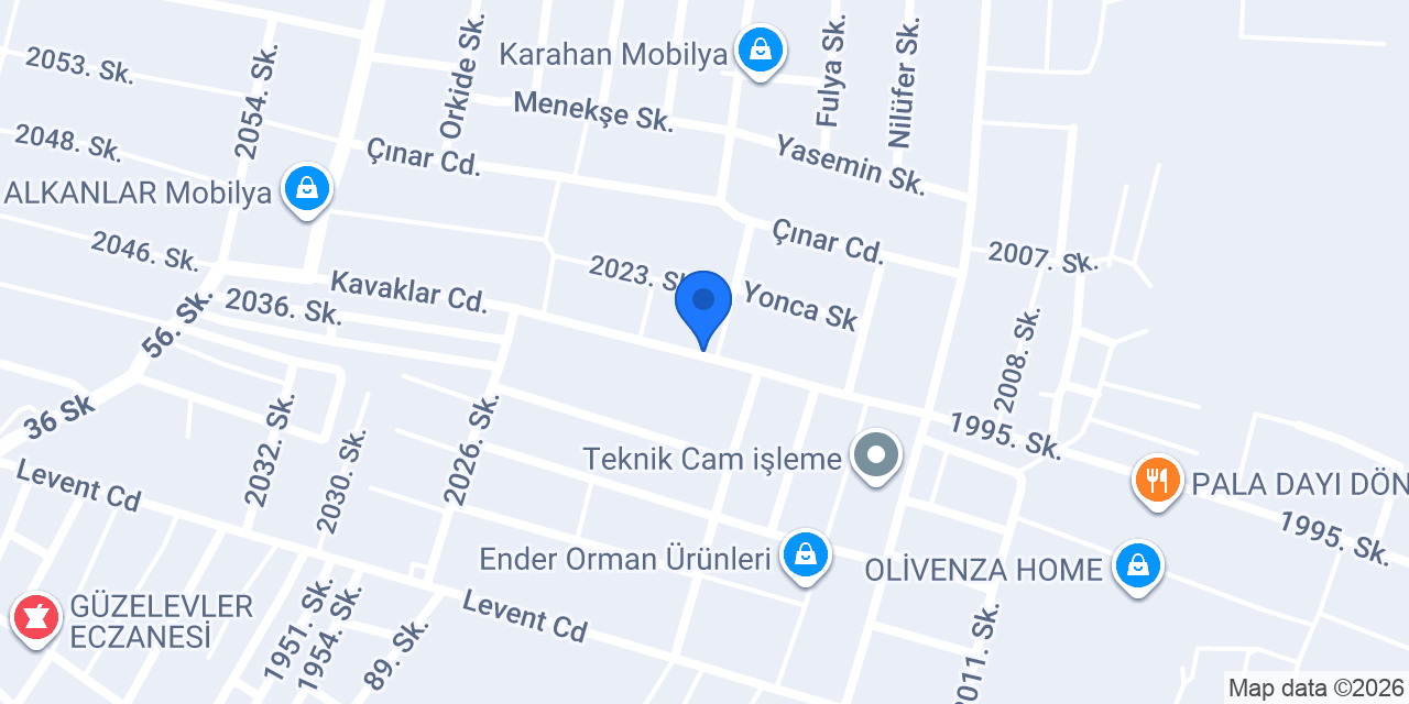 DOĞUŞ MOBİLYA, Mobilya mağazası konumu