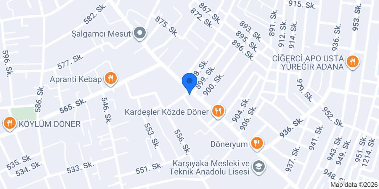 Garantili Teknik Servis konumu