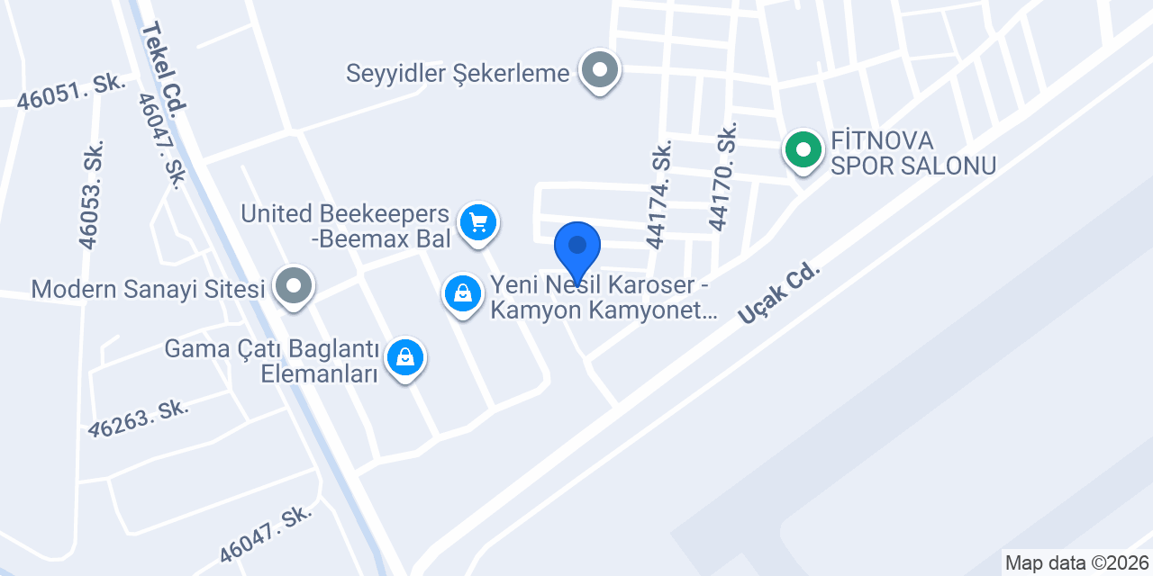 Ada Kutu Harf konumu