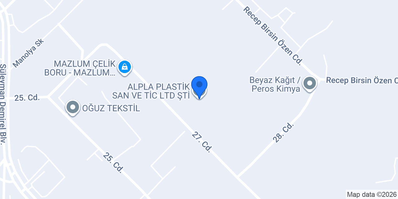 ALPLA PLASTİK SAN VE TİC LTD ŞTİ konumu