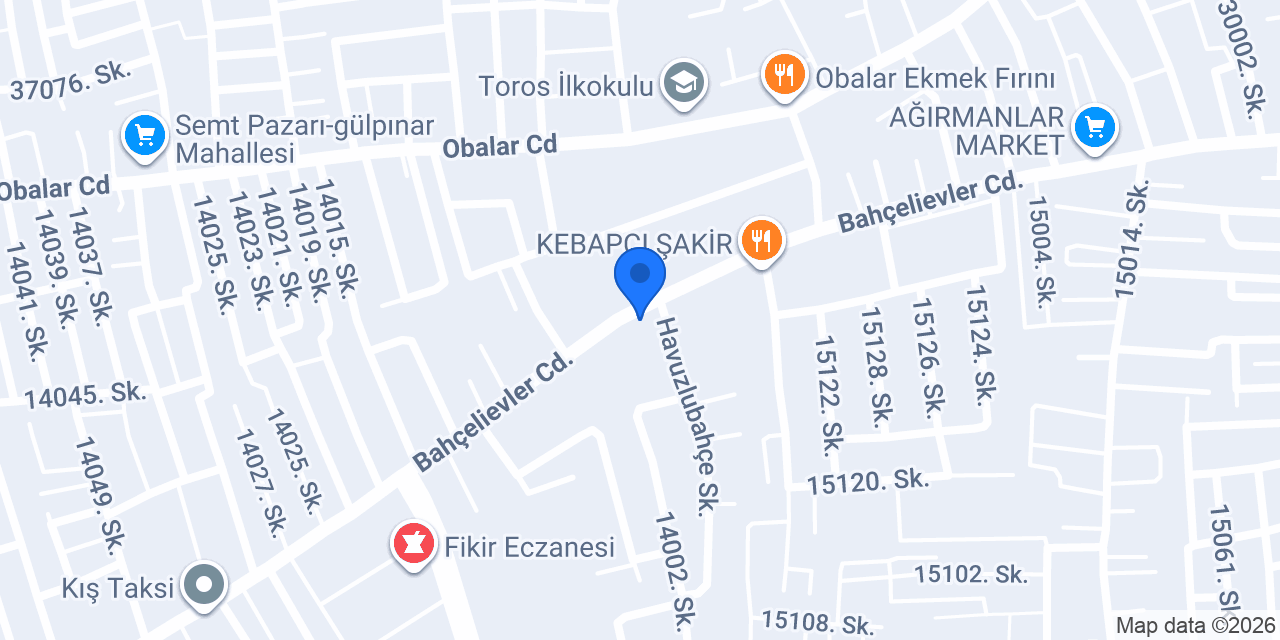 YEŞİL MARKET konumu