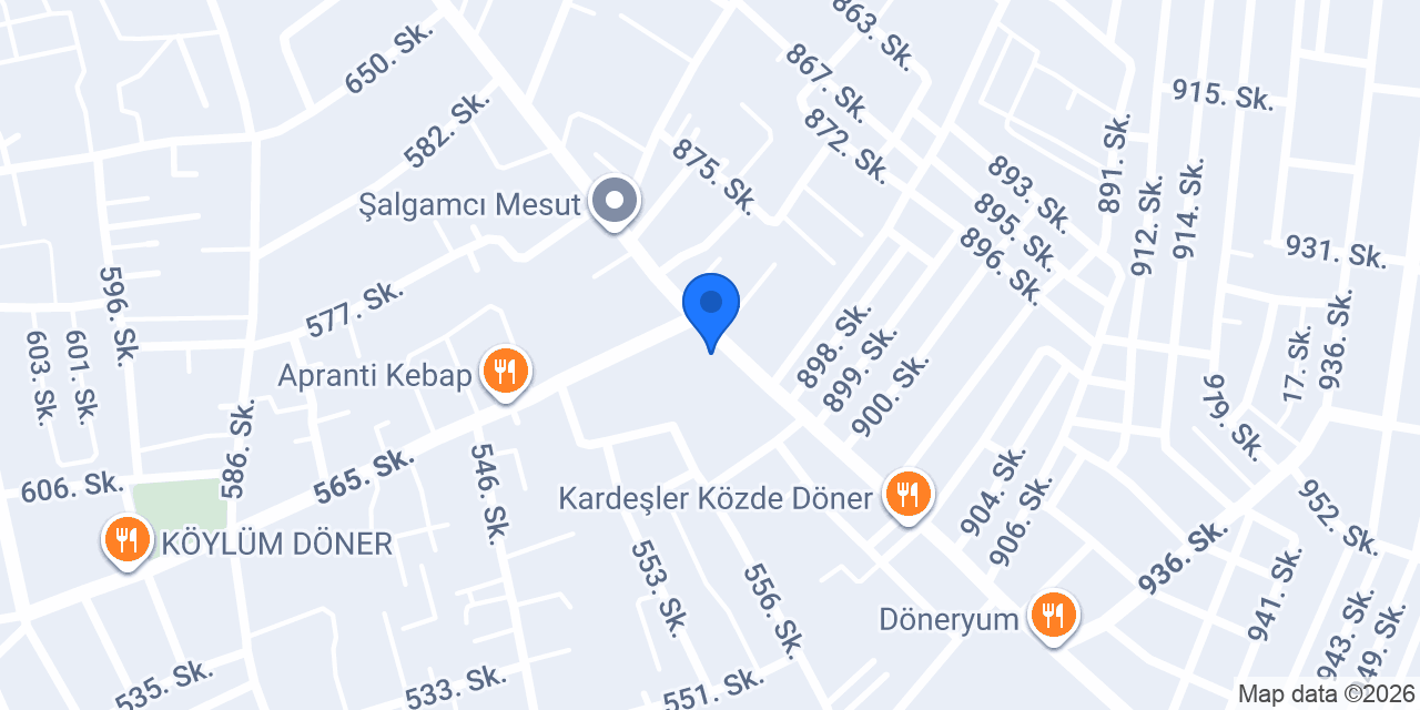 Oses Çiğ Köfte konumu