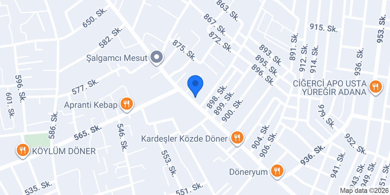 Yamaçlı Izgara (Abdülhakim Usta) konumu