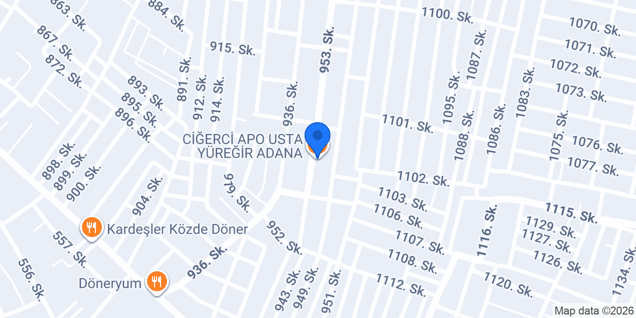 CİĞERCİ APO USTA YÜREĞİR ADANA konumu