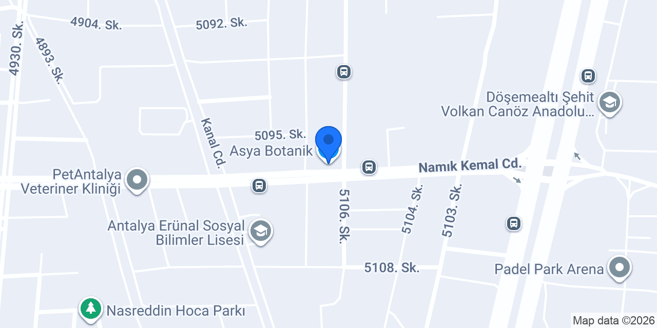 Asya Botanik konumu