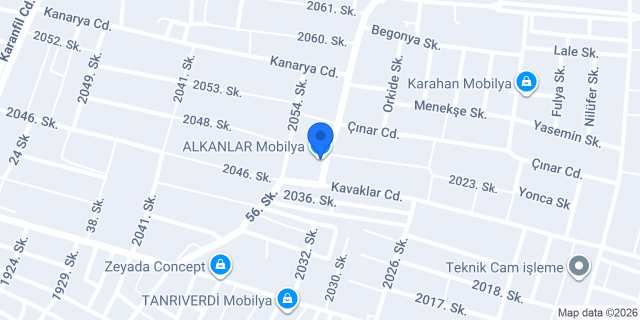 ALKANLAR Mobilya konumu