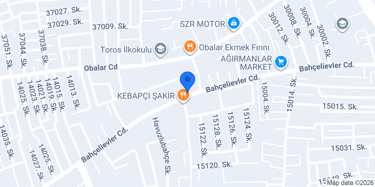 ورشة اضنة للدوزان ابوعبدو شوا konumu