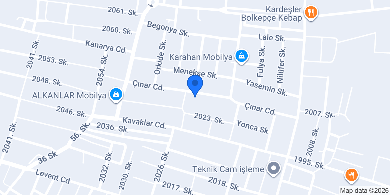 Özkaya Mobilya konumu