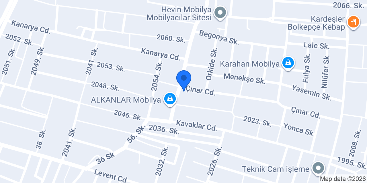 Çağ Mobilya konumu