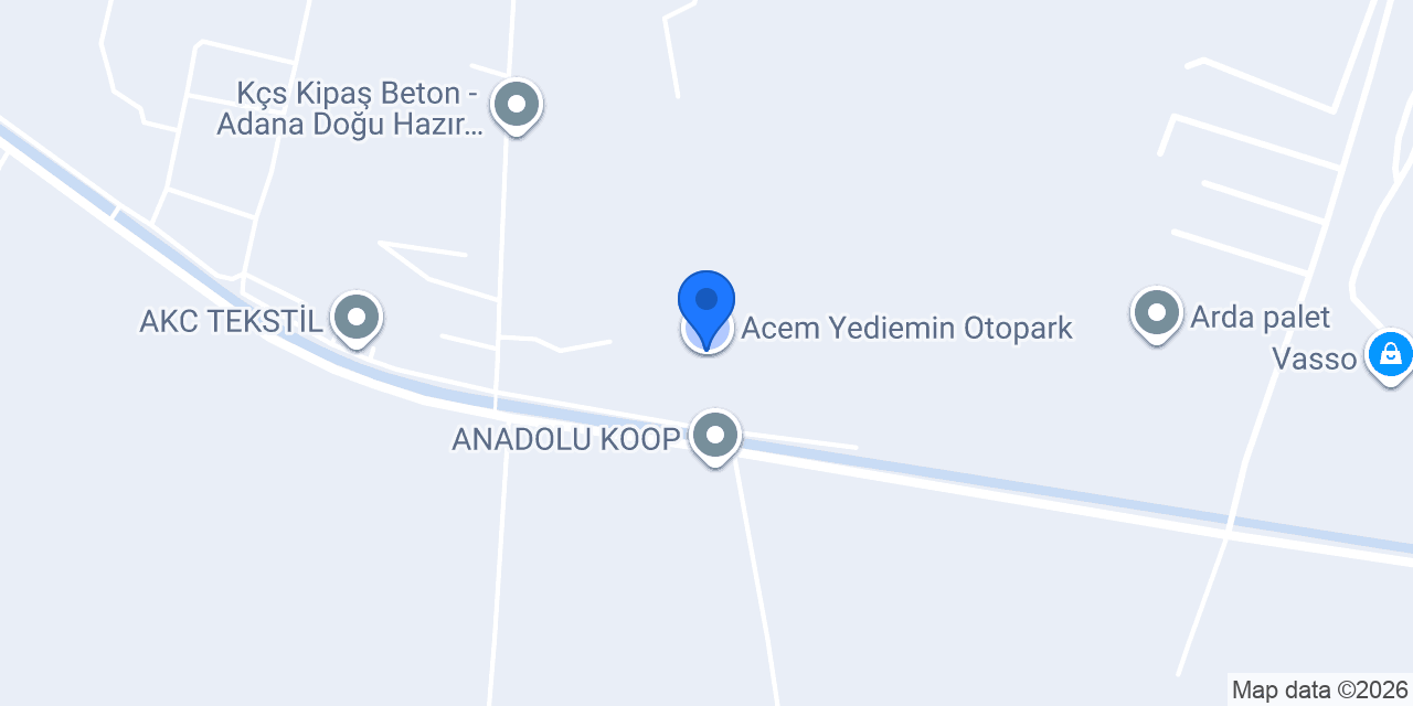 Acem Yediemin Otopark konumu