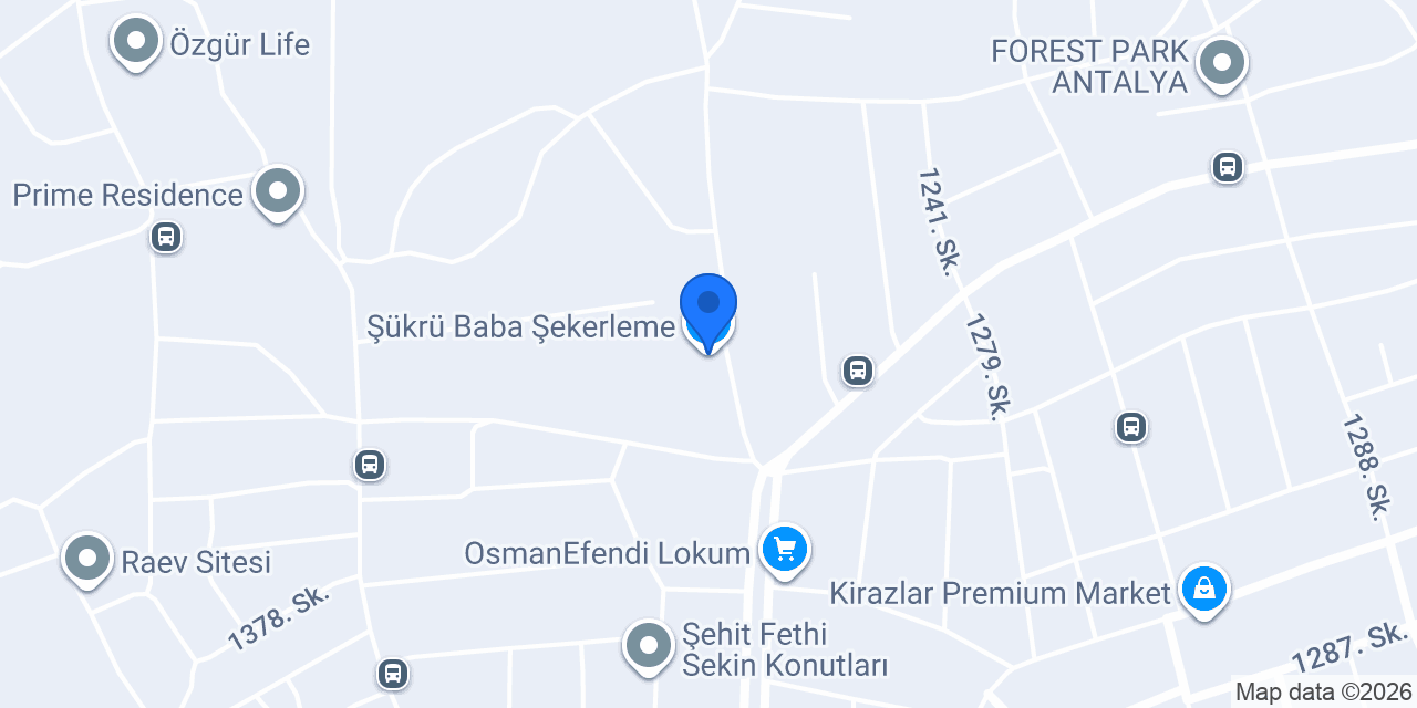 Şükrü Baba Şekerleme konumu