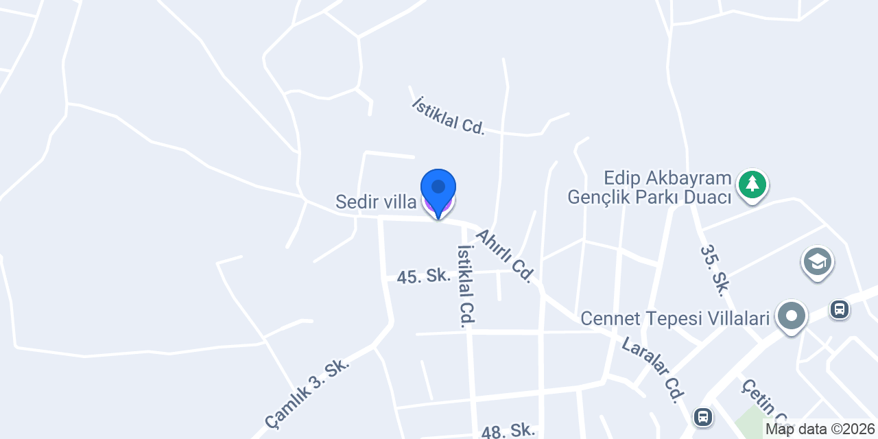 Sedir villa konumu