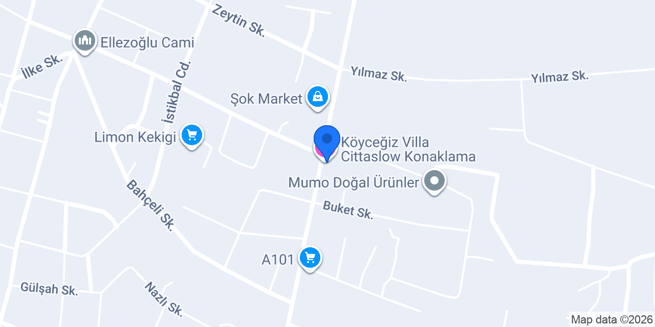 Köyceğiz Villa Cittaslow Konaklama konumu
