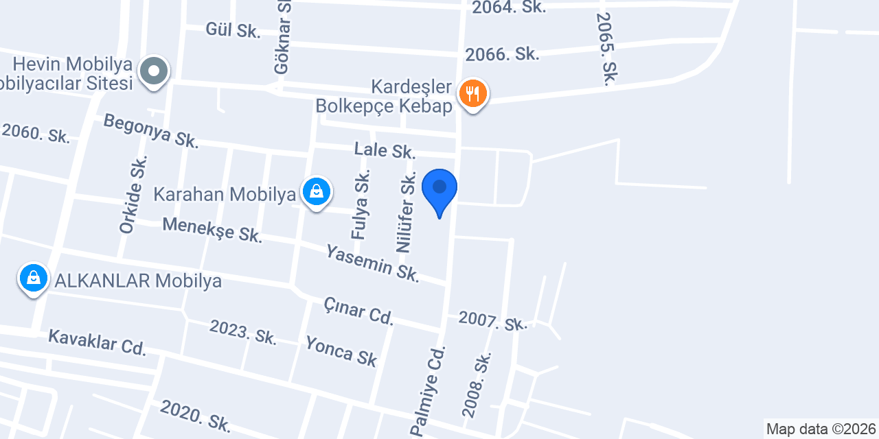 Çınar Mobilya konumu
