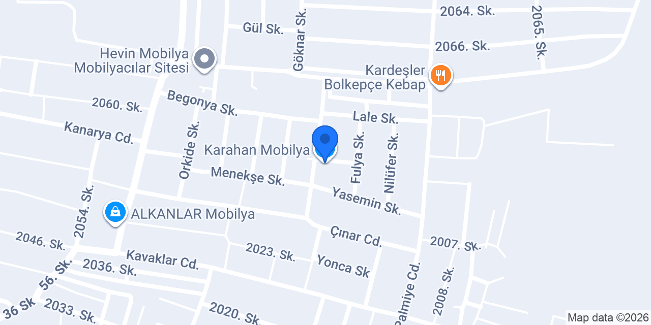 Karahan Mobilya konumu