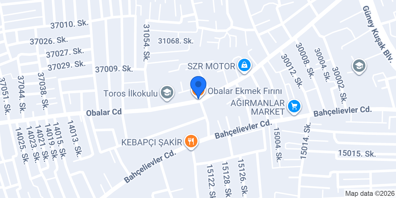 Obalar Ekmek Fırını konumu