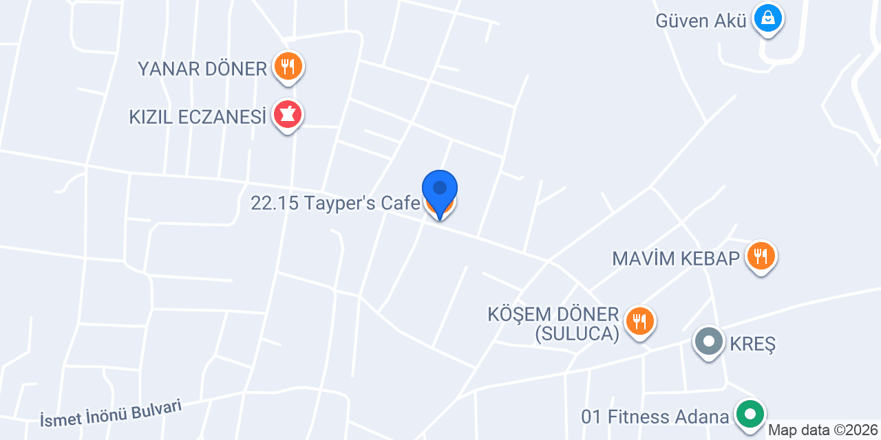22.15 Tayper's Cafe konumu