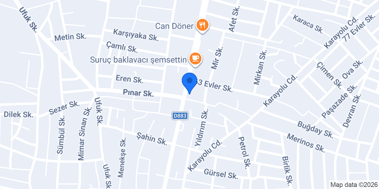 Öz İnci Tantuni konumu