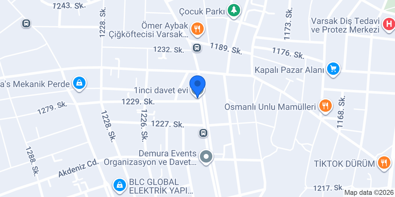 1inci davet evi konumu