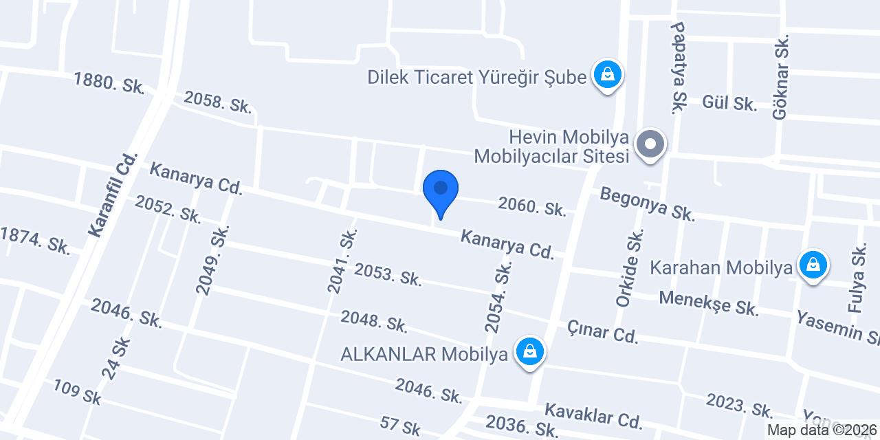 YASÜ Mobilya konumu