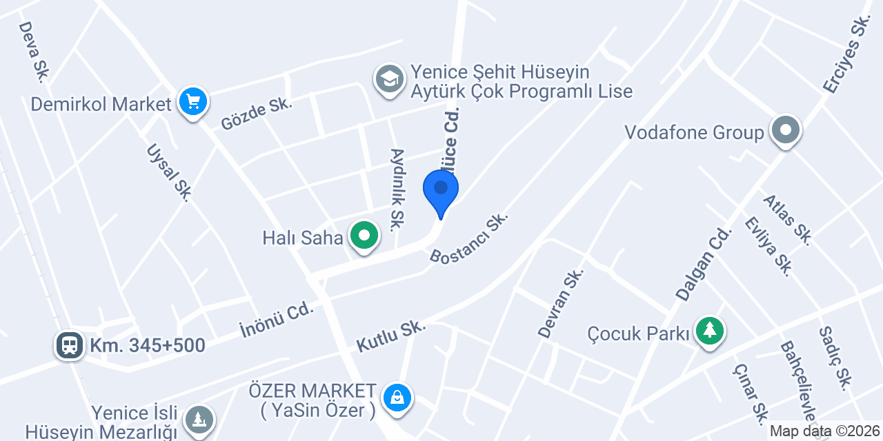 Hamza Can Lastikçilik konumu