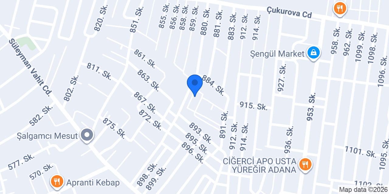Şinasi Burger konumu