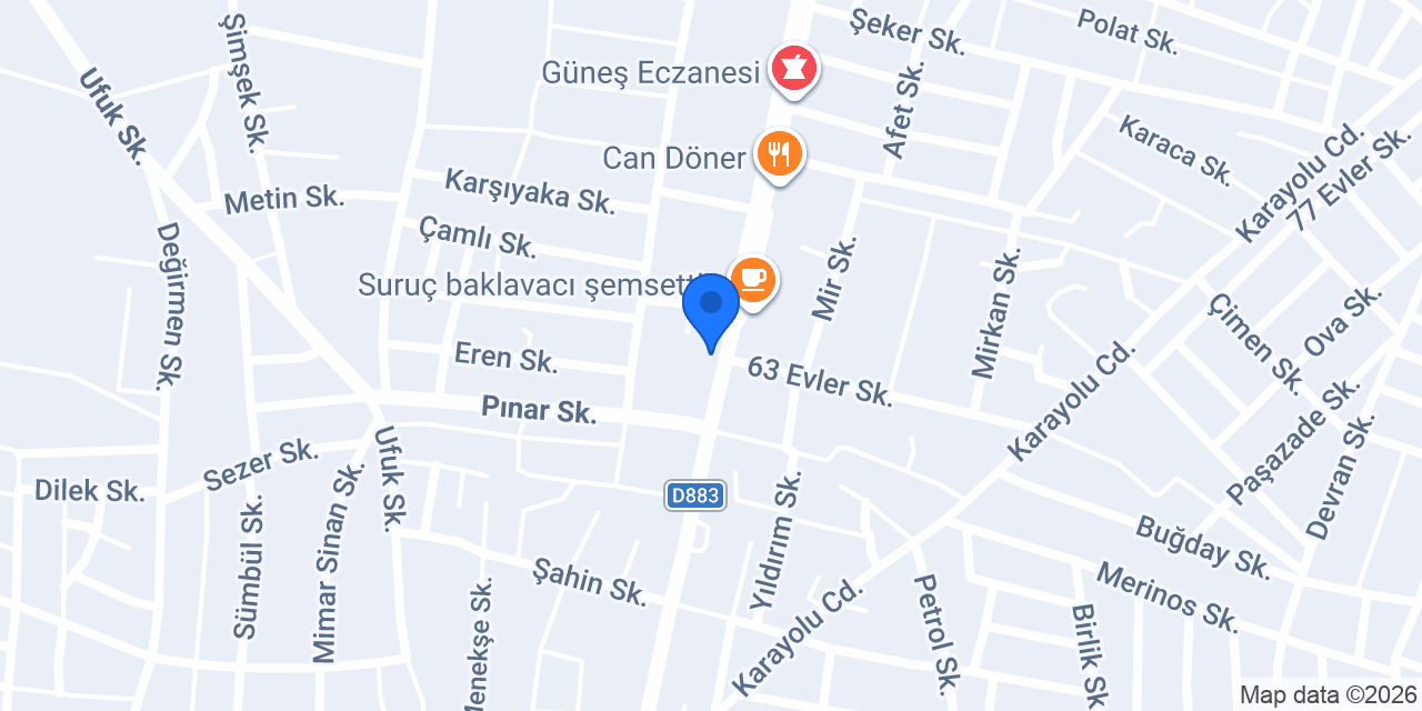 Reyna Döner Suruç konumu