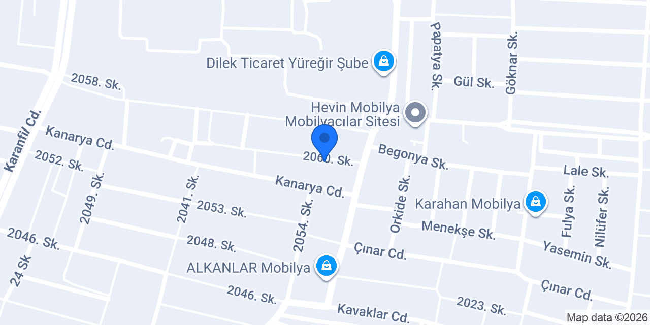 Avcıoğlu Masa Sandalye konumu