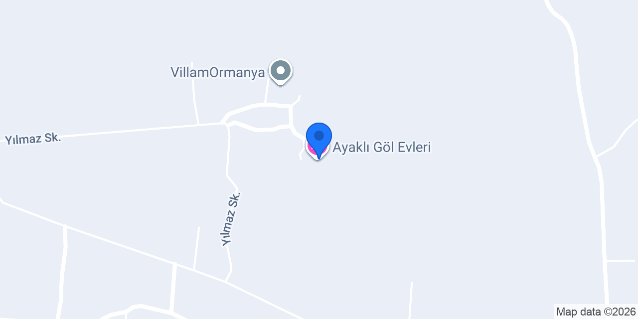 Ayaklı Göl Evleri konumu