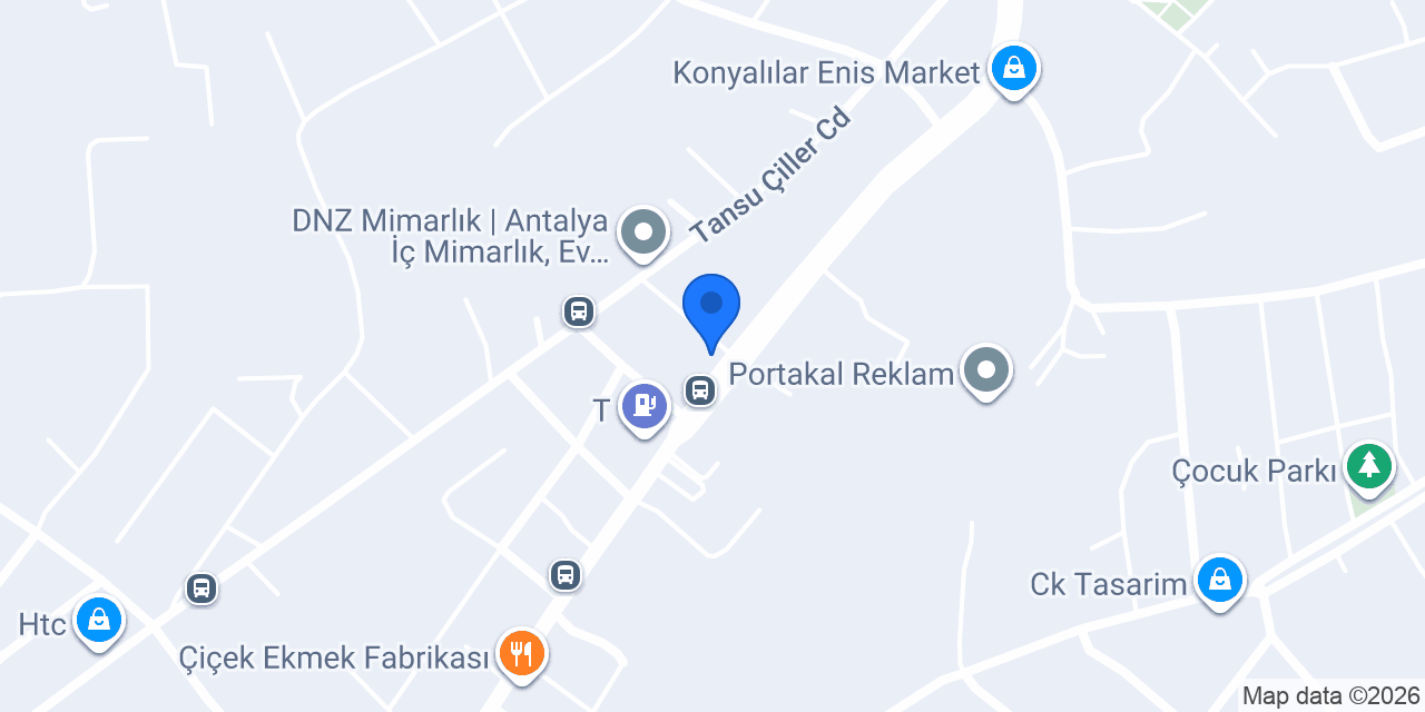 Çetin mobilya aksesuar konumu