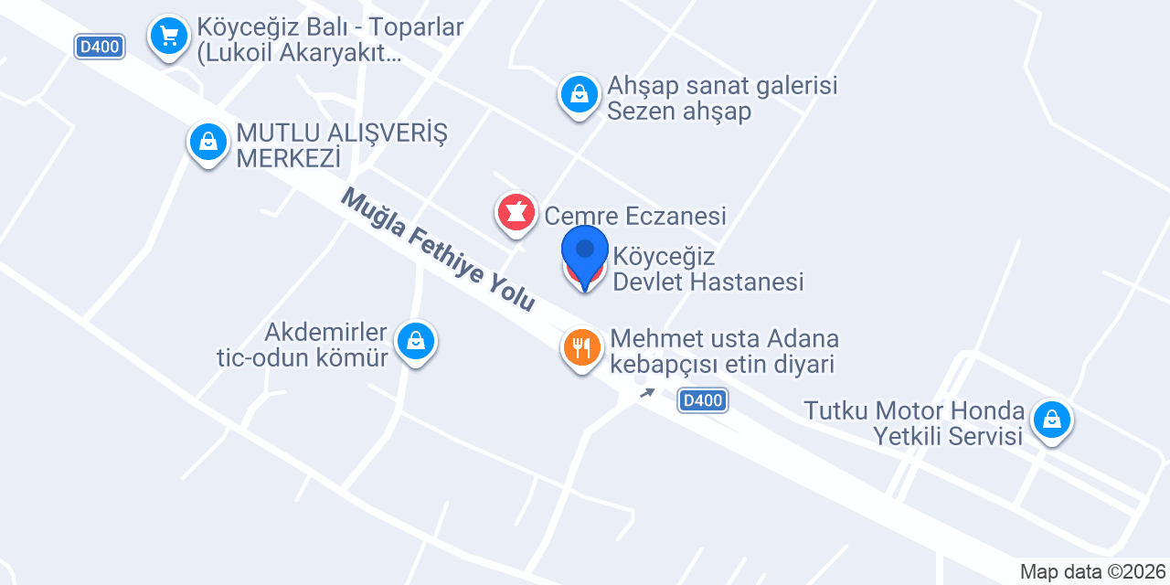Köyceğiz Devlet Hastanesi konumu