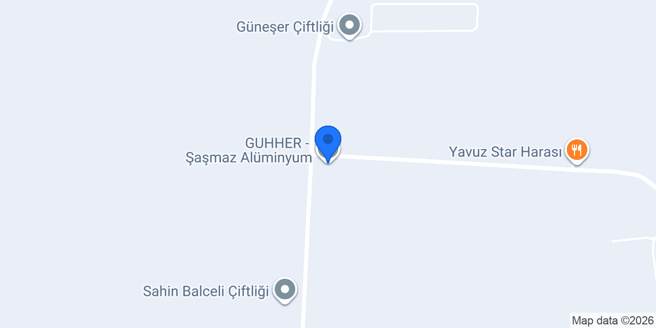 GUHHER - Şaşmaz Alüminyum konumu