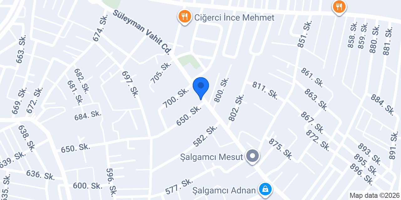 Oruçlar Ekmekçilik konumu