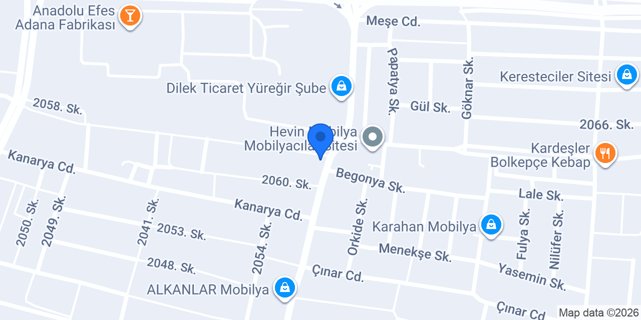 Bulvar Mobilya konumu