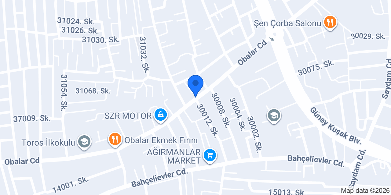 Ömer Tekin Eczanesi konumu